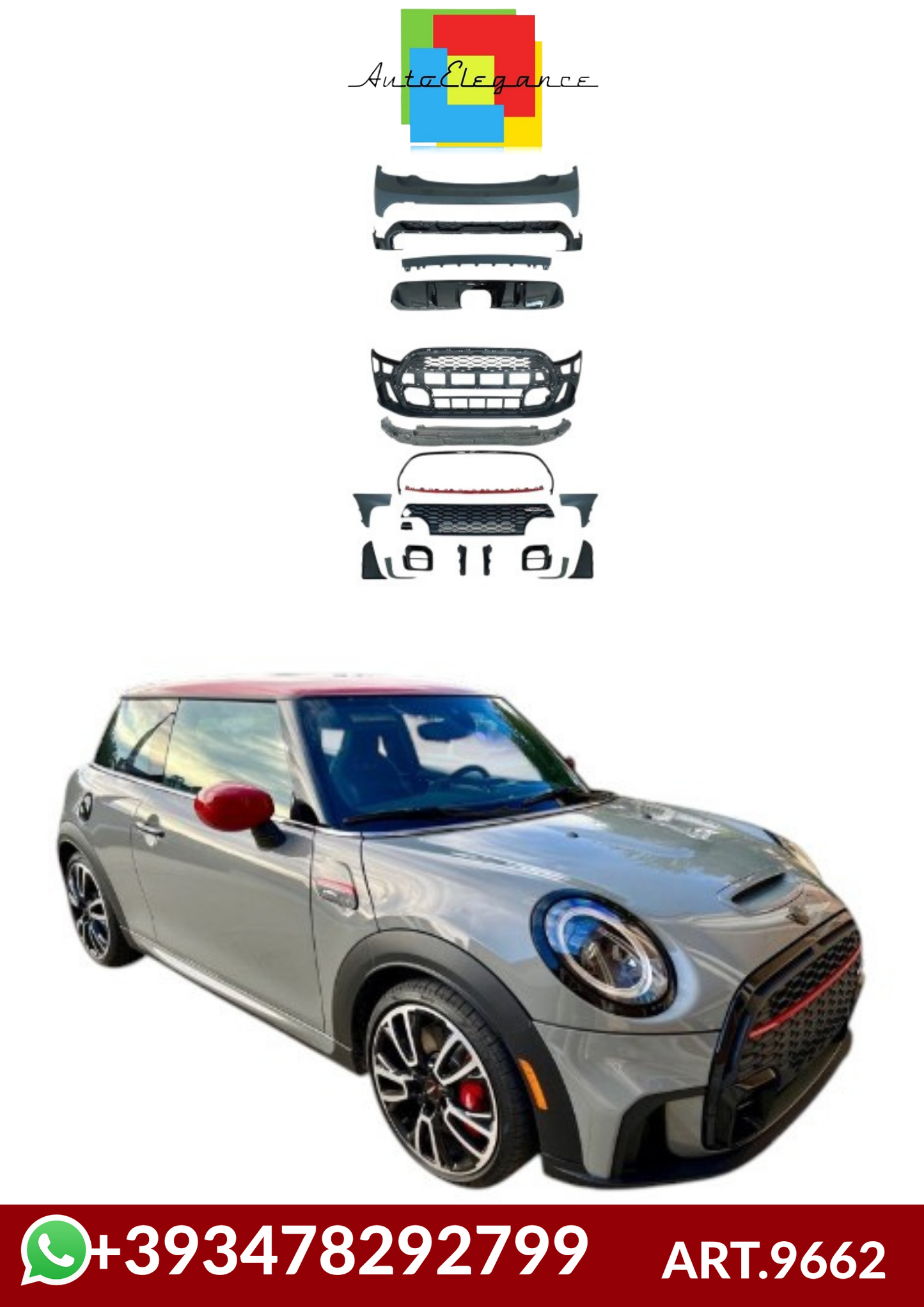 💕ART.9662 BODYKIT  MINI (F56, F57) LCI (2021-2023) 💕