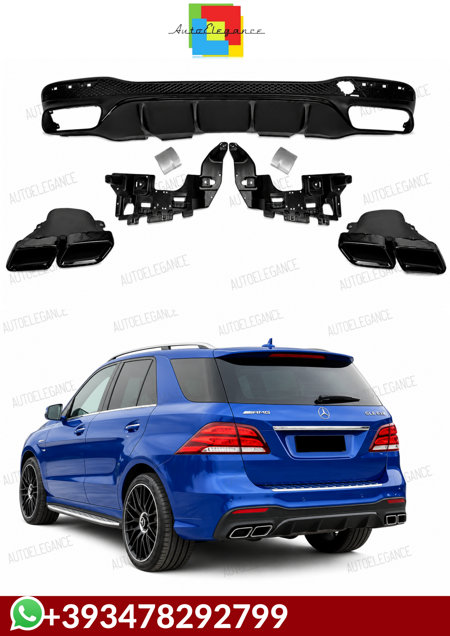 💕DIFFUSORI  MERCEDES GLE W166 AMG 15-18 💕