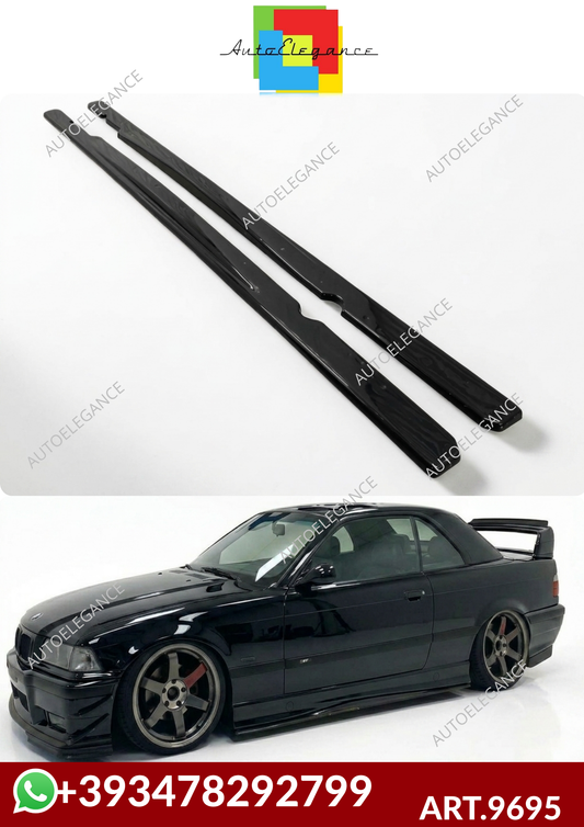 💕ART.9695 SOTTO MINIGONNE  BMW 3 E36 1990+ NERO LUCIDO 💕