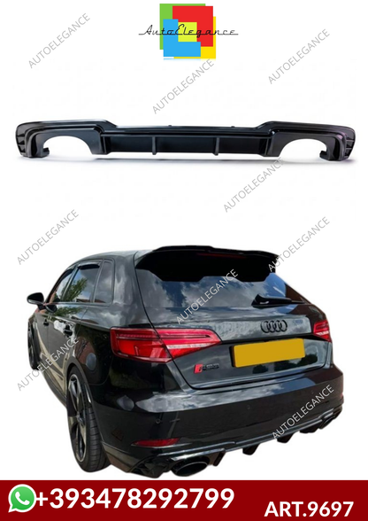 💕ART.9697  Diffuser for Audi A3 (8V)Facelift 2016-2019 S-Line NERO LUCIDO💕