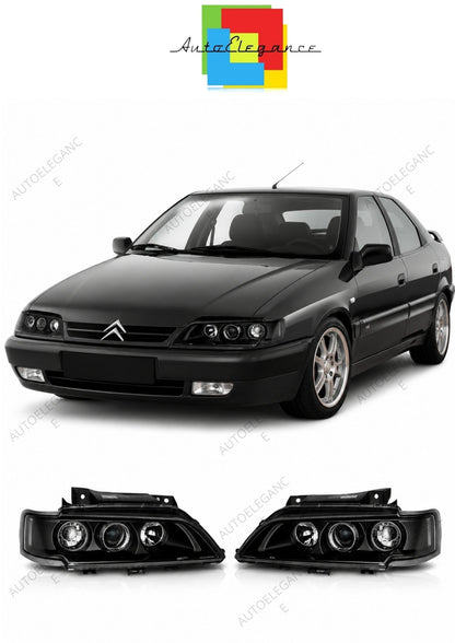 💕 Fari Anteriori Adatto per Citroen Xantia 1998-2001 Neri 💕