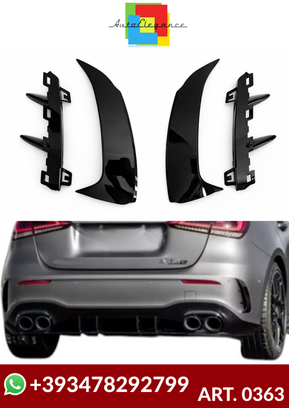 💕ART. 0363 COPPIA FLAP POSTERIORI MERCEDES CLASSE A W177 AMG  NERO  LUCIDO💕