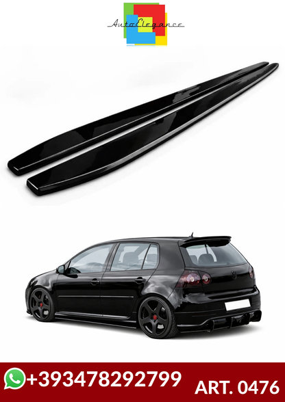 💕ART.0476 SOTTO MINIGONNE VW GOLF V 185CM NERO  LUCIDO💕