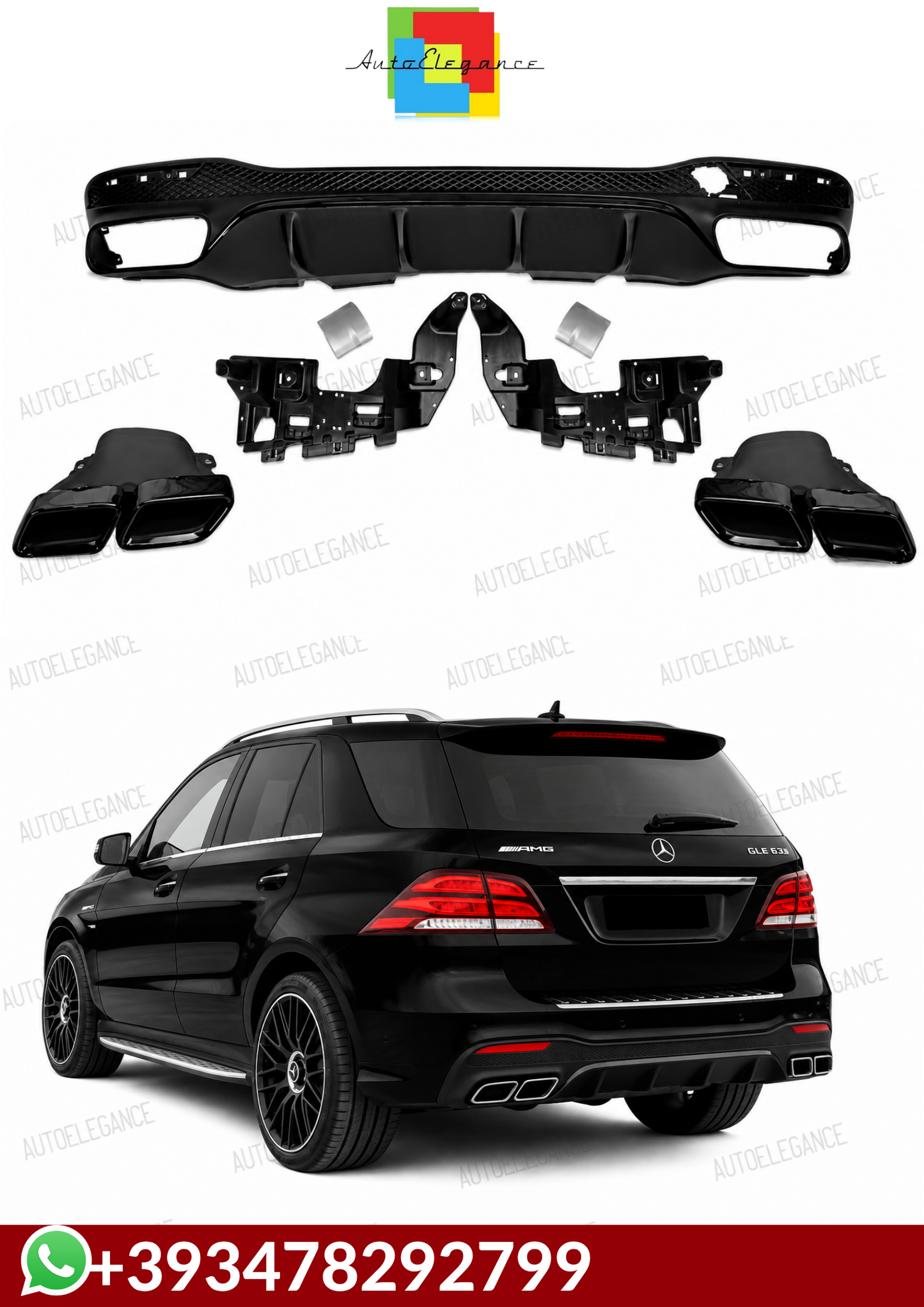 💕DIFFUSORI  MERCEDES GLE W166 AMG 15-18 💕