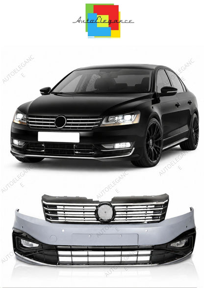 💕 Paraurti Anteriore Adatto per VW Passat B7 10-14 Sport PDC 💕