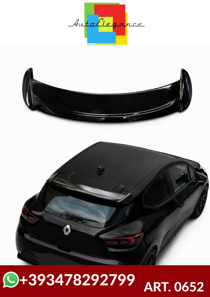 💕ART. 0652 SPOILER RENAULT CLIO 4 IV 2012-2019 LOOK SPORT NERO LUCIDO💕
