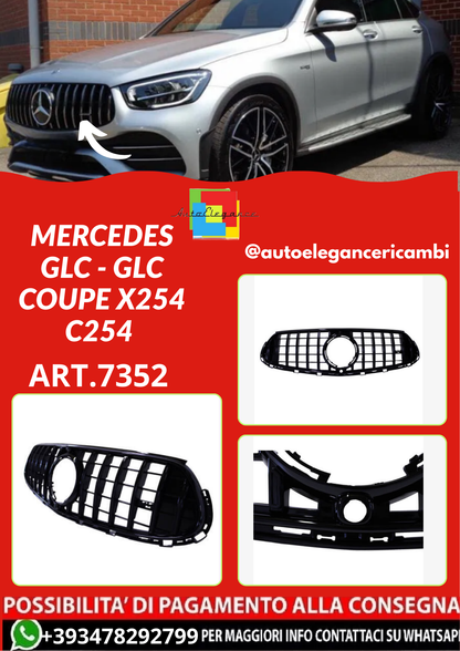 ART.7352  GRIGLIA Mercedes GLC - GLC coupe X254 C254 NERO LUCIDO (2023+)