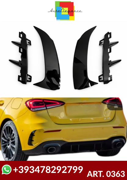 💕ART. 0363 COPPIA FLAP POSTERIORI MERCEDES CLASSE A W177 AMG  NERO  LUCIDO💕