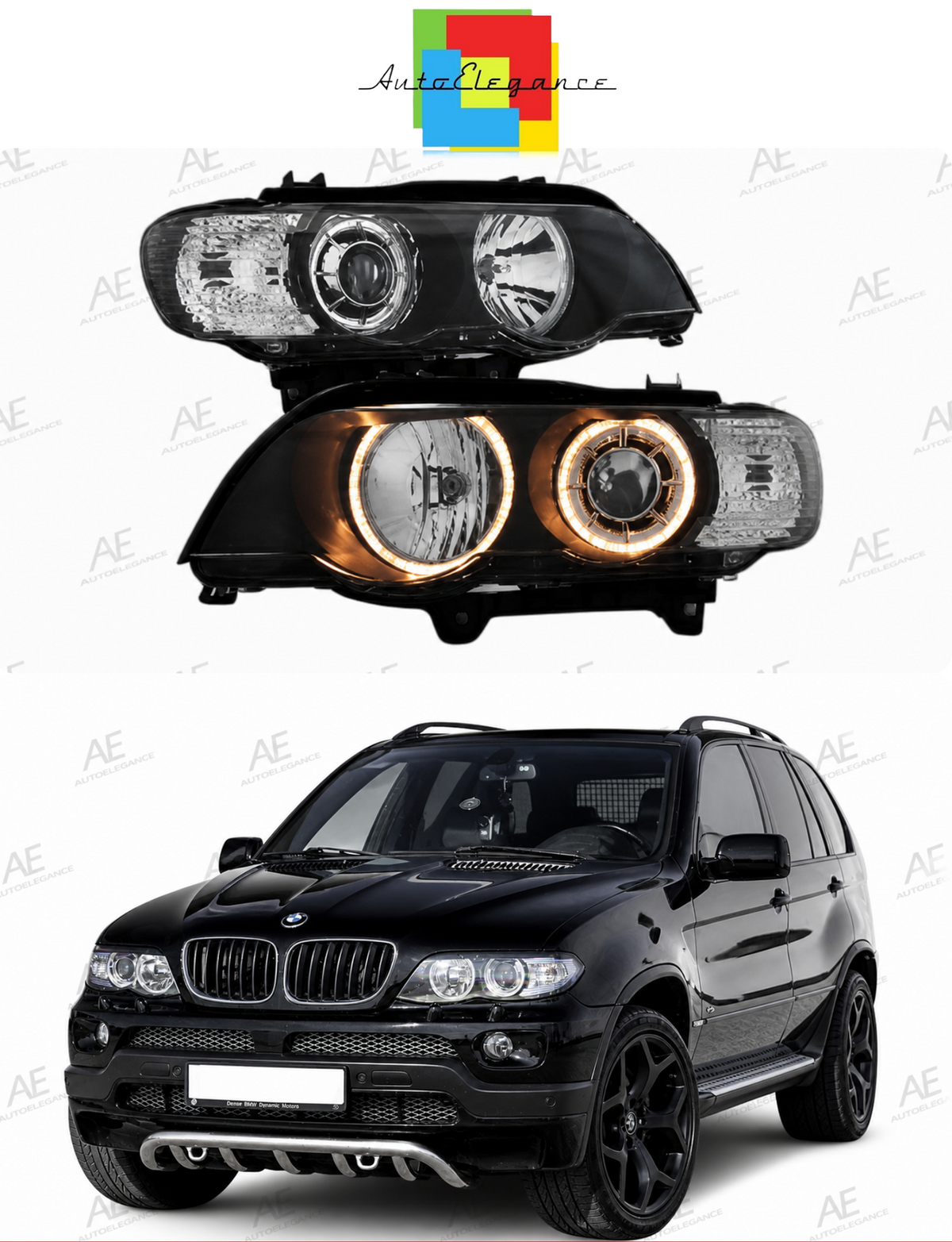 💕ART.9761 FARI ANTERIORI ADATTO  PER  BMW X5 E53 09.99-10.03💕
