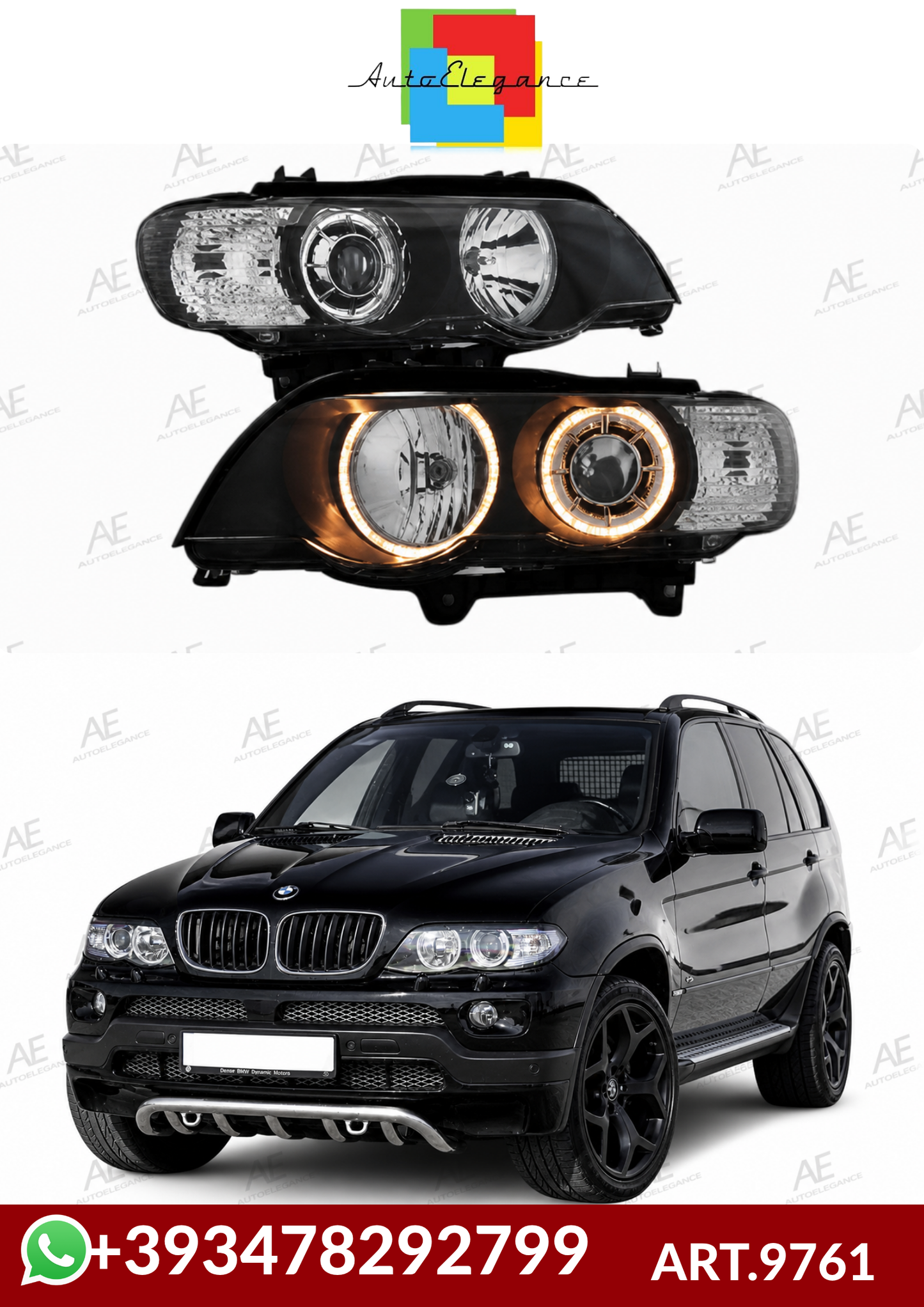 ART.9761 FARI ANTERIORI BMW X5 E53 09.99-10.03