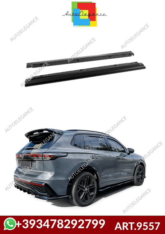 💕ART.9557 SOTTO MINIGONNE  Volkswagen Tiguan Mk3 R-Line NERO  LUCIDO💕