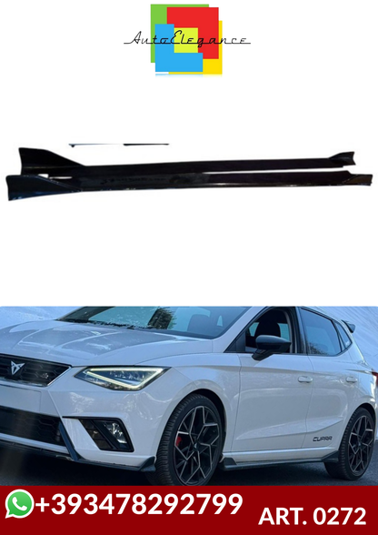 💕ART. 0272 SOTTO MINIGONNE SEAT IBIZA 6J IBIZA 6F IBIZA KJ 08-21 NERO LUCIDO💕