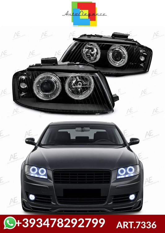 ART.7336 FARI ANTERIORI  AUDI A3 8P 05.03-03.08