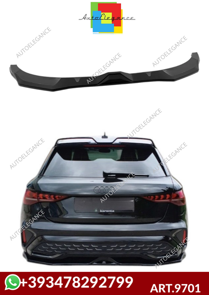 💕ART.9701  Splitter posteriore Audi A3 S-Line 8Y Faceback NERO LUCIDO💕