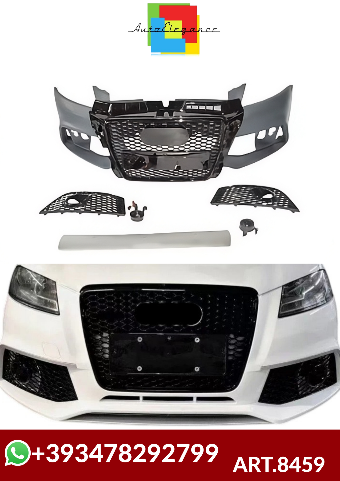 💕ART.8459 PARAURTI ANTERIORI AUDI A3 S3 8P RS3 2008 - 2013💕