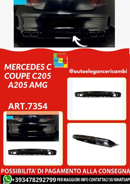ART.7354  DIFFUSORI MERCEDES C COUPE C205 A205 AMG