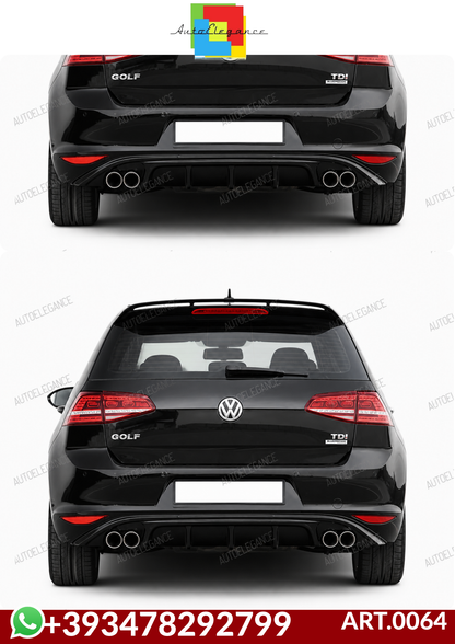 💕ART.0064 DIFFUSORE GOLF 7 STANDARD GTD  NERO LUCIDO💕