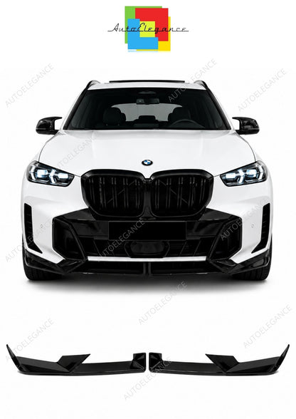 💕 Splitter Anteriore Adatto per BMW X5 G05 LCI 23+ M Sport Nero Lucido 💕