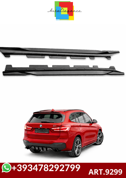 💕ART.9299  SOTTO  MINIGONNE  BMW X1 F48 2016+NERO  LUCIDO  💕