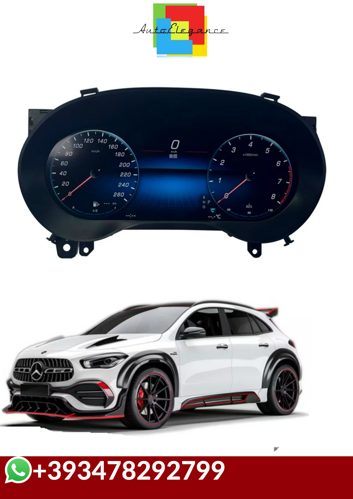 💕COCKPIT VIRTUAL  BENZ C GLA CLA W176 117C177 X156 2015-2018 💕