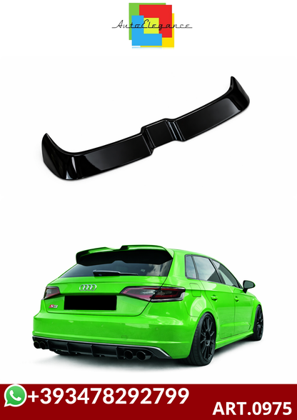💕ART.0975 Spoiler Audi A3 8v 12-20 nero lucido look rs3 solo per standard 💕