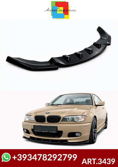 💕ART.3439 Splitter BMW 3 Series E46 / 2001 - 2006 NERO  LUCIDO💕
