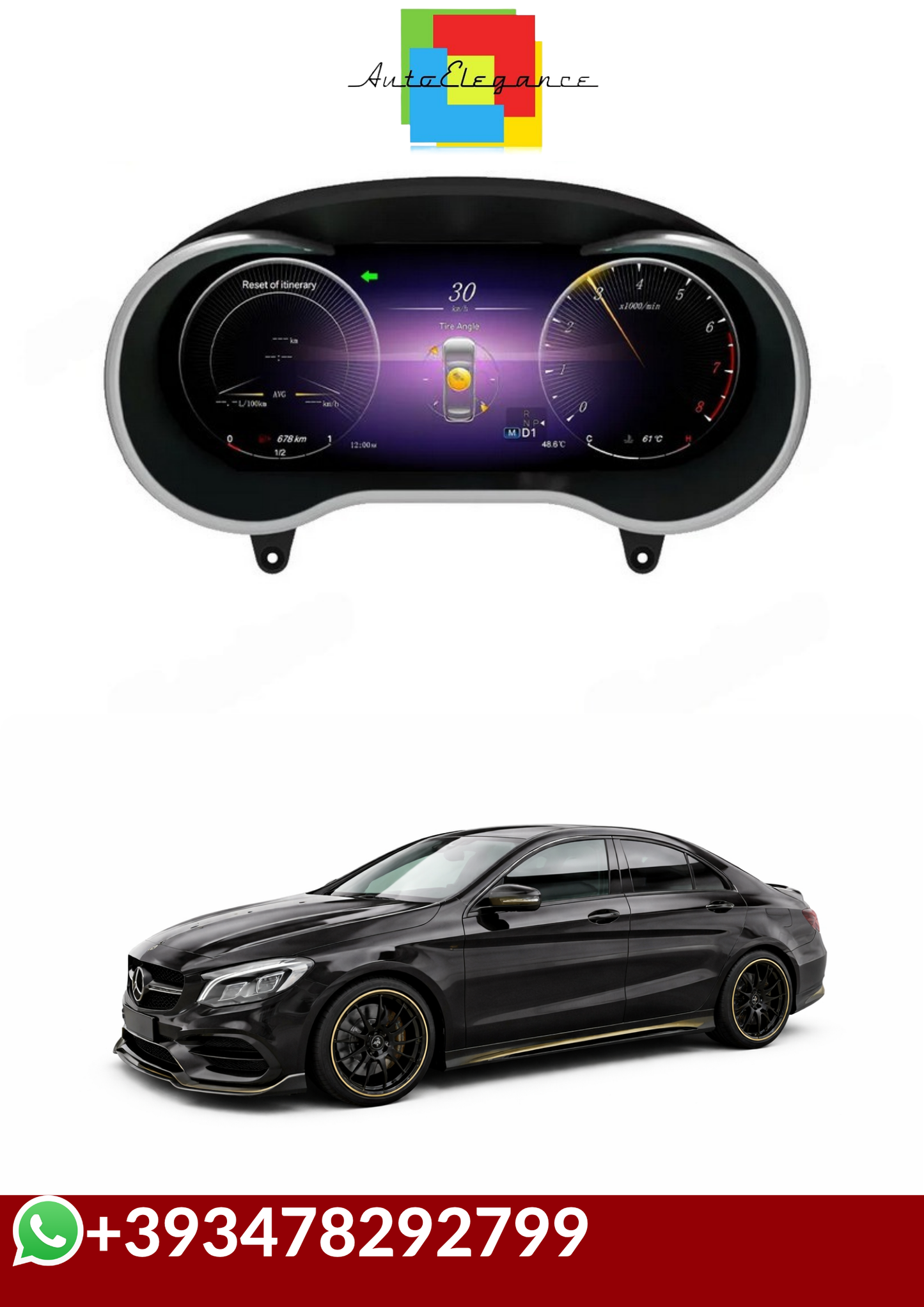 💕COCKPIT VIRTUAL Mercedes Benz A Class CLA GLA W176 W177 2013-2019💕