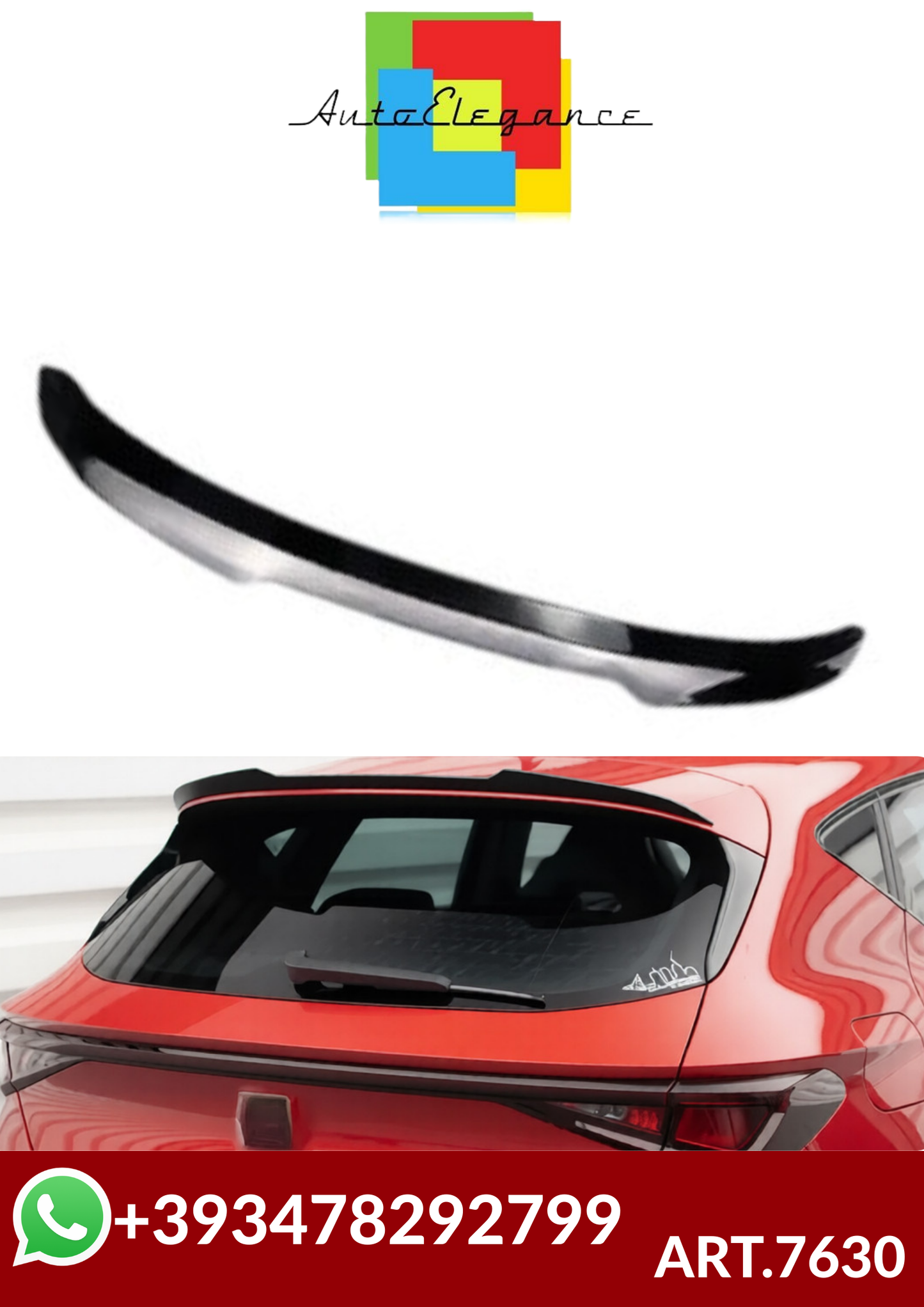 ART.7630  SPOILER CUPRA Leon MK4 2021-2025