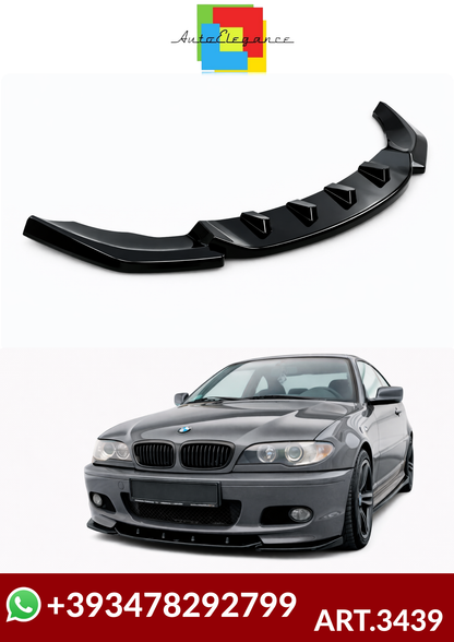 💕ART.3439 Splitter BMW 3 Series E46 / 2001 - 2006 NERO  LUCIDO💕