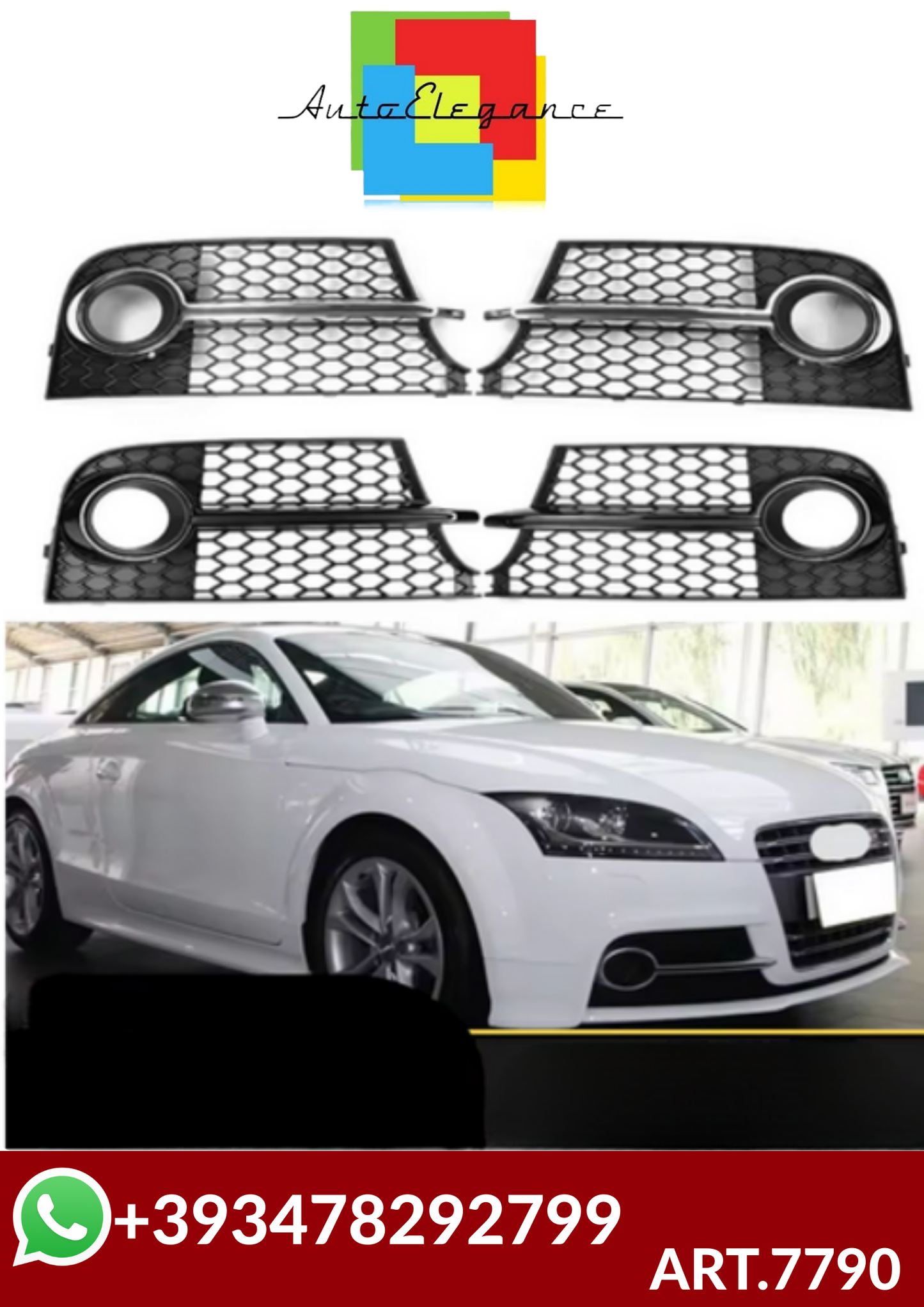 💕ART.7790  GRIGLIE FENDINEBBIA  Audi TT MK2 S-Line TTS 2011-2014 💕