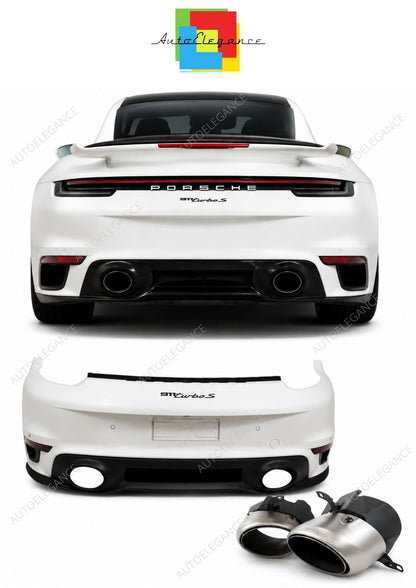 💕 Paraurti Posteriore Adatto per Porsche 911 992 19-23 Look Turbo 💕