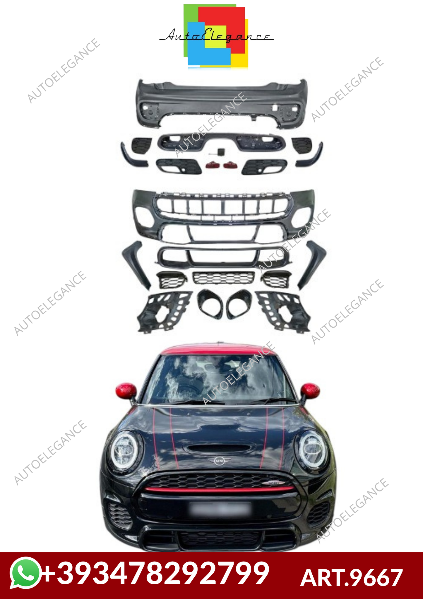💕ART.9667  BODYKIT  JCW  MINI (F56, F57) (2013-2020) Cooper💕