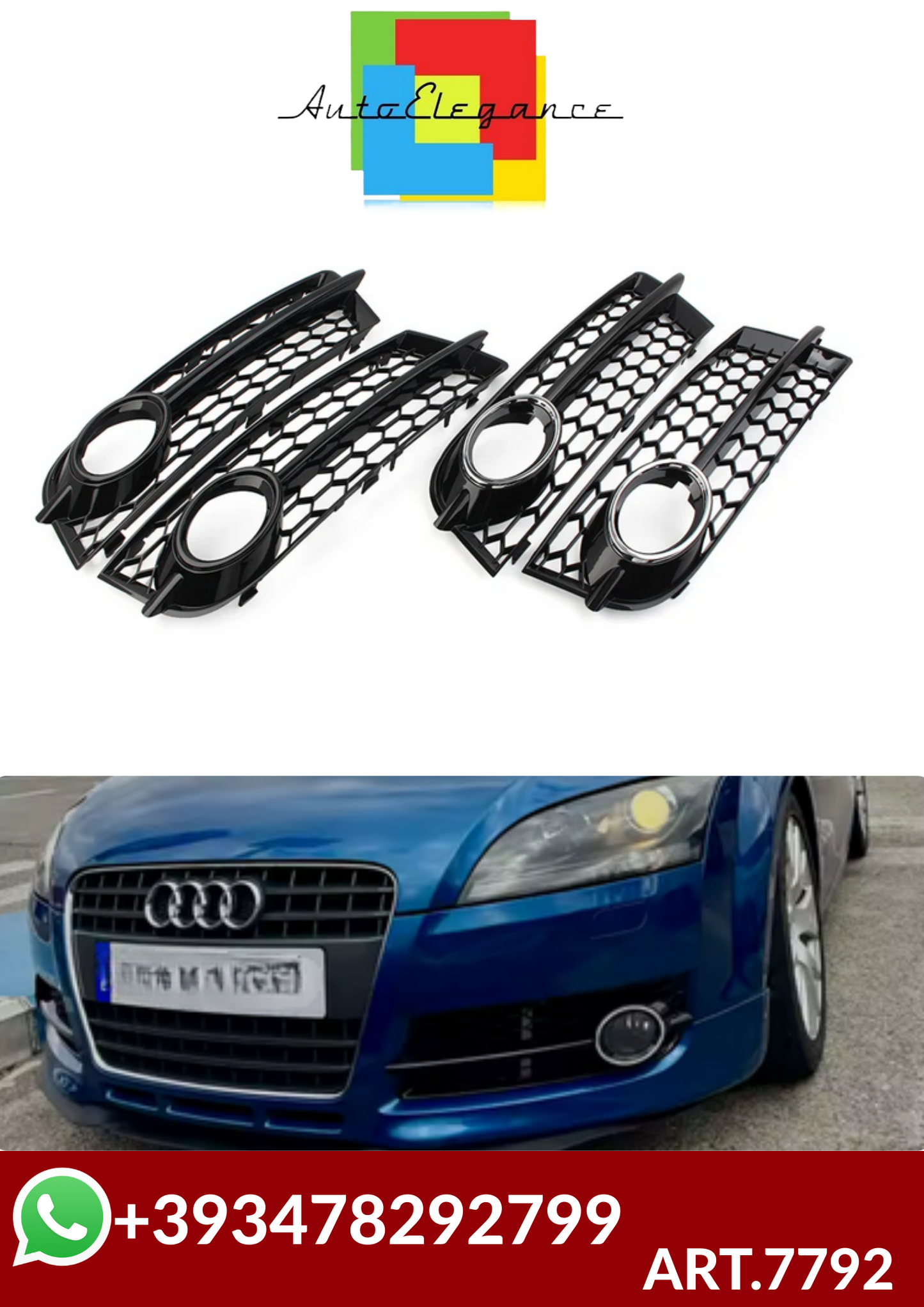 💕ART.7792  GRIGLIE FENDINEBBIA  Audi TT 8J 2006-2014 💕
