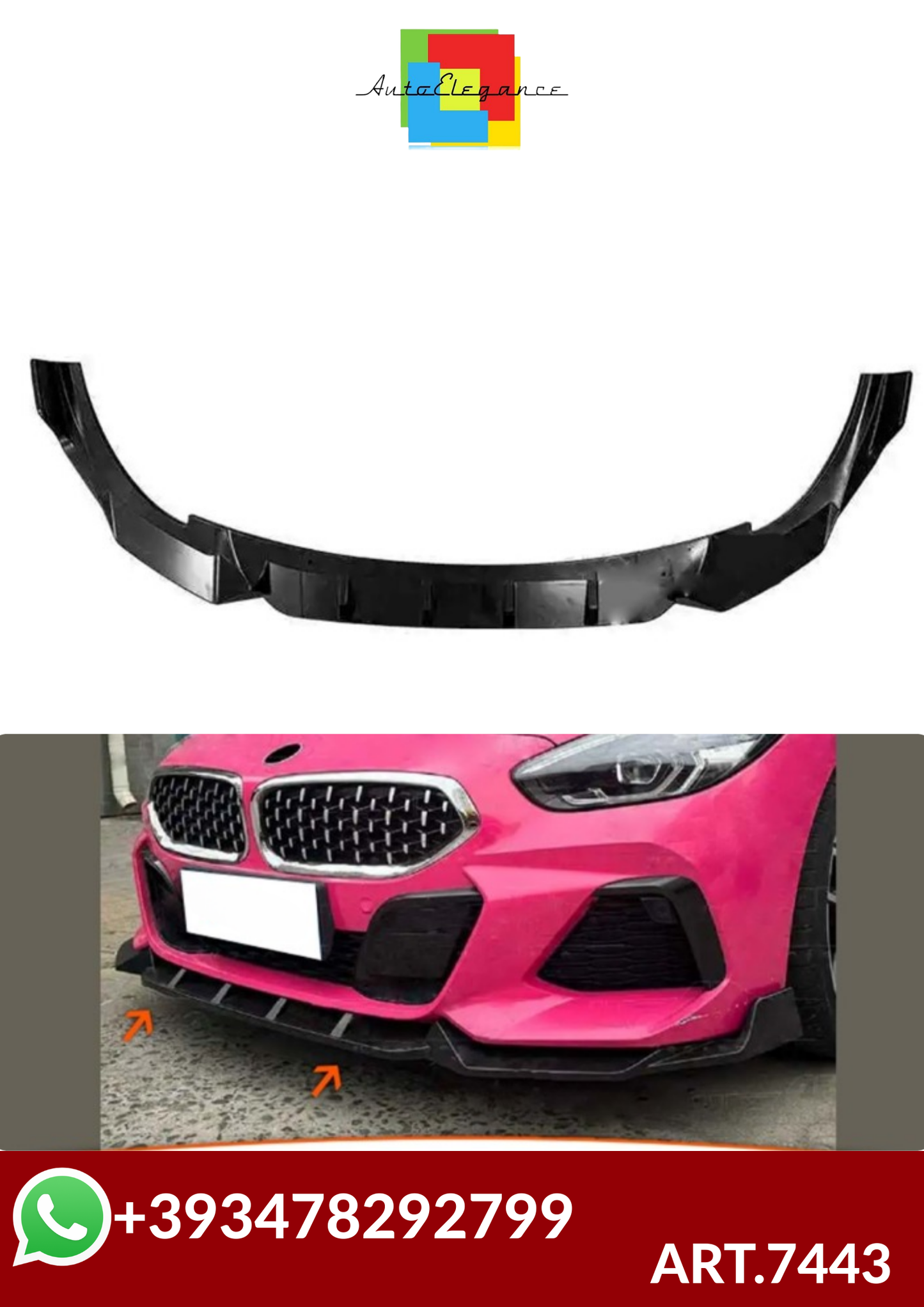 ART.7443  SPLITTER 3PZ BMW  Z4 G29 2023+