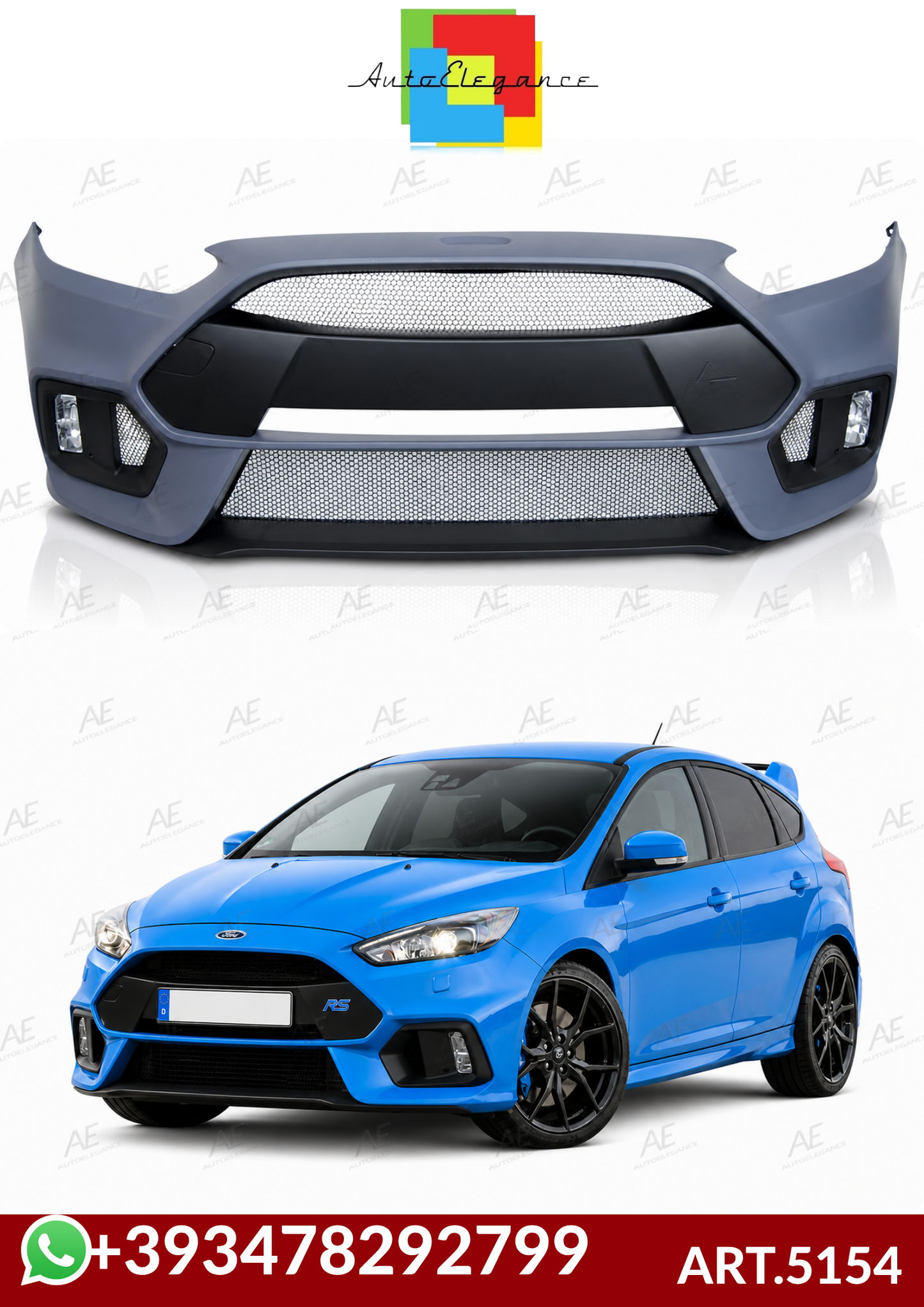 ART.5154 PARAURTI ANTERIORI FORD FOCUS MK3 15-18 SPORT RS
