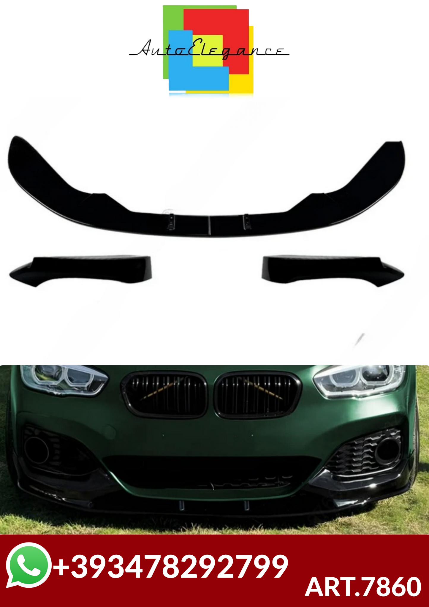 💕ART.7860 SPLITTER BMW 1  F20 F21 2015-2019💕
