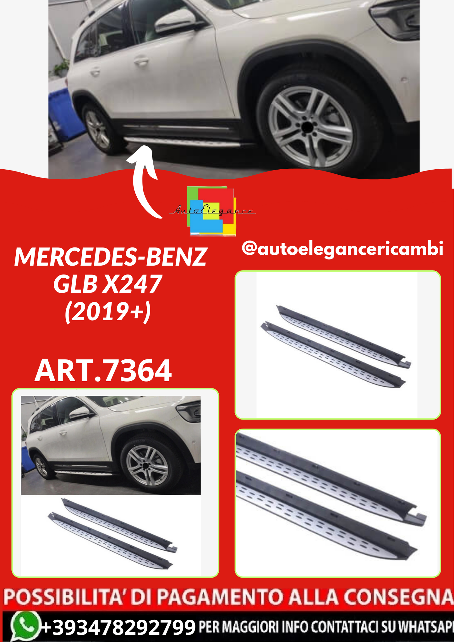 ART.7364  PEDANE Mercedes-Benz GLB X247 (2019+)