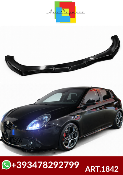 💕ART.1842  SPLITTER  ALFA ROMEO GIULIETTA 2010-2020 NERO LUCIDO💕