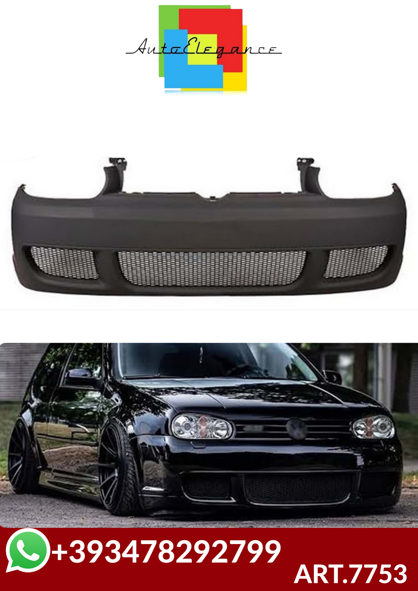 💕ART.7753  PARAURTI  ANTERIORI VW Golf 4 R32 2003-2009 💕