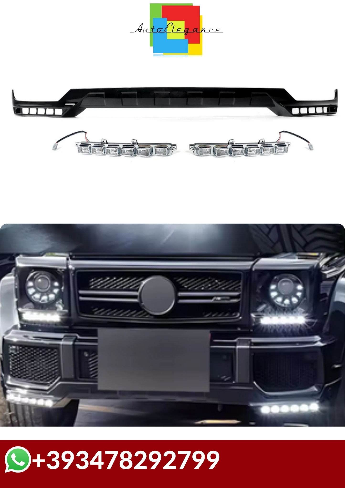 💕 SOTTO PARAURTI   CON LED Mercedes-Benz G Class W463💕