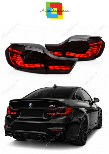 💕Fari Posteriori Adatto per BMW F32 F33 F36 F82 F83 13-21 OLED Rossi Seq💕