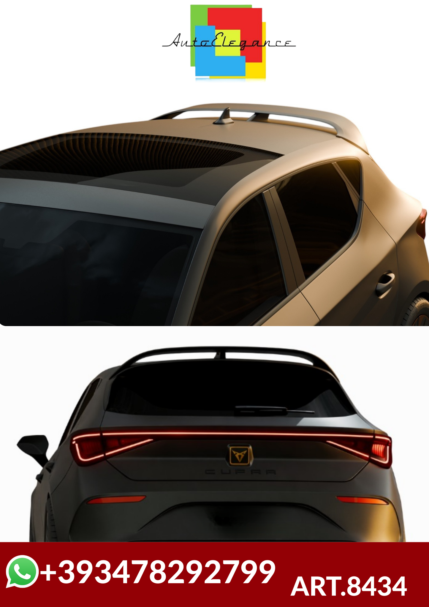 💕ART.8434  SPOILER CUPRA LEON 2020+ 💕