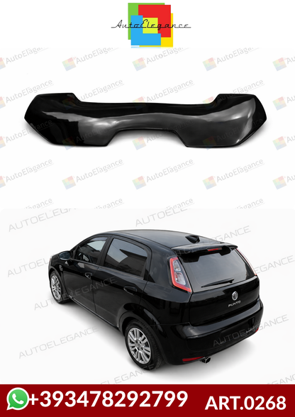 💕ART.0268 SPOILER FIAT PUNTO EVO 2009-2018 NERO LUCIDO 💕