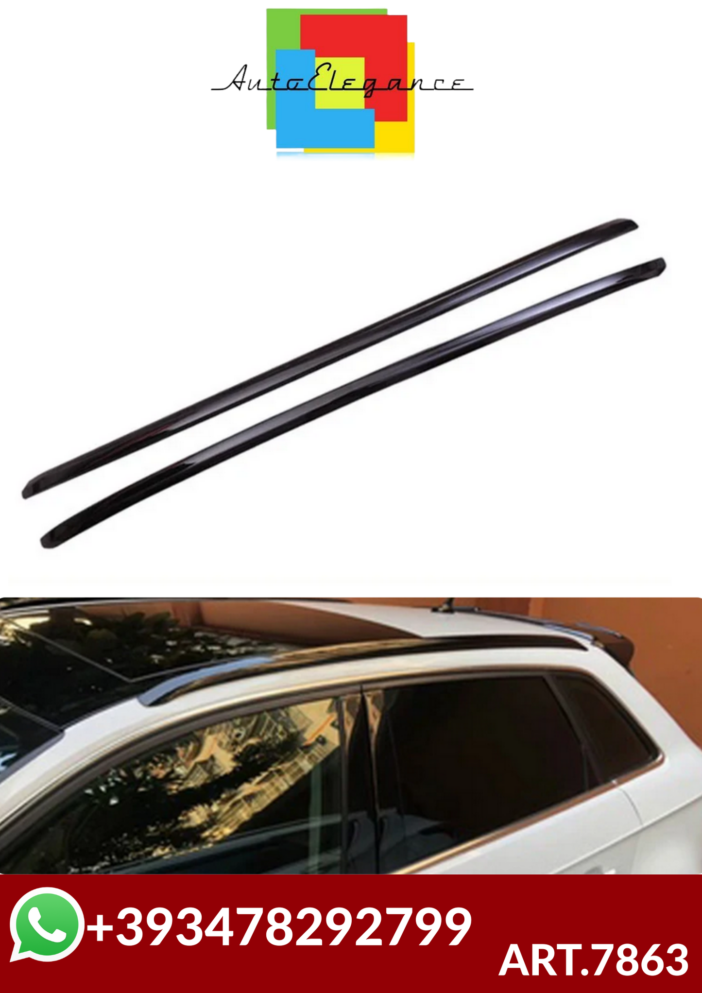 💕ART.7863  BARRE SUL TETTO MANCORRENTI  AUDI A3 S3 8V 2012-2019💕