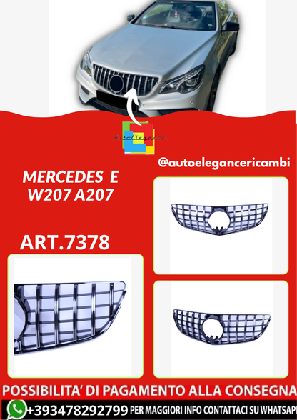 ART.7378  GRIGLIA  MERCEDES  E W207 A207  NERO LUCIDO