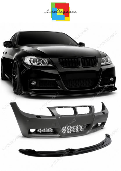 💕 Paraurti Anteriore Adatto per BMW E90 E91 05-08 Look M PDC SRA Lip M Perf 💕