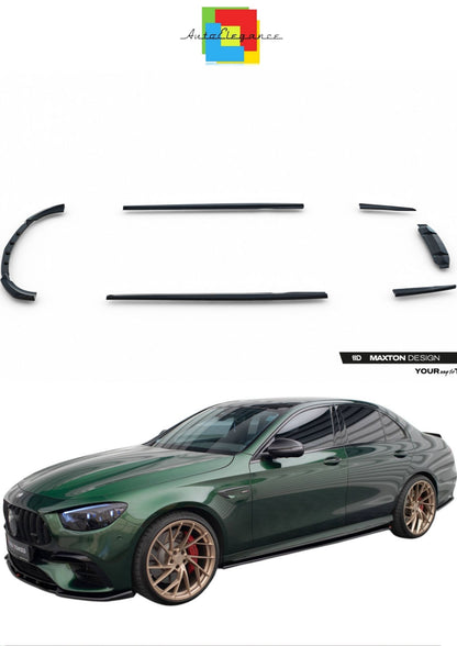 SPLITTER SUITABLE FOR VW GOLF 8 GTI GTD RLINE LOOK GLOSSY BLACK SPORTY DESIGN 