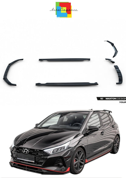 SPLITTER SUITABLE FOR VW GOLF 8 GTI GTD RLINE LOOK GLOSSY BLACK SPORTY DESIGN 
