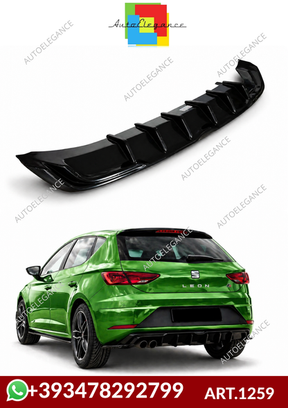 💕ART.1259 DIFFUSORE SEAT LEON 5F LIFT 2017-2020 FR NERO LUCIDO💕