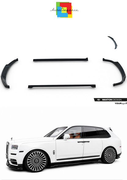 SPLITTER SUITABLE FOR VW GOLF 8 GTI GTD RLINE LOOK GLOSSY BLACK SPORTY DESIGN 